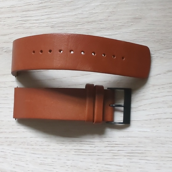 Skagen 20mm Leather Watch Band - Picture 1 of 3